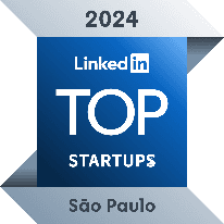 Selo LinkedIn de Top Startups 2024
